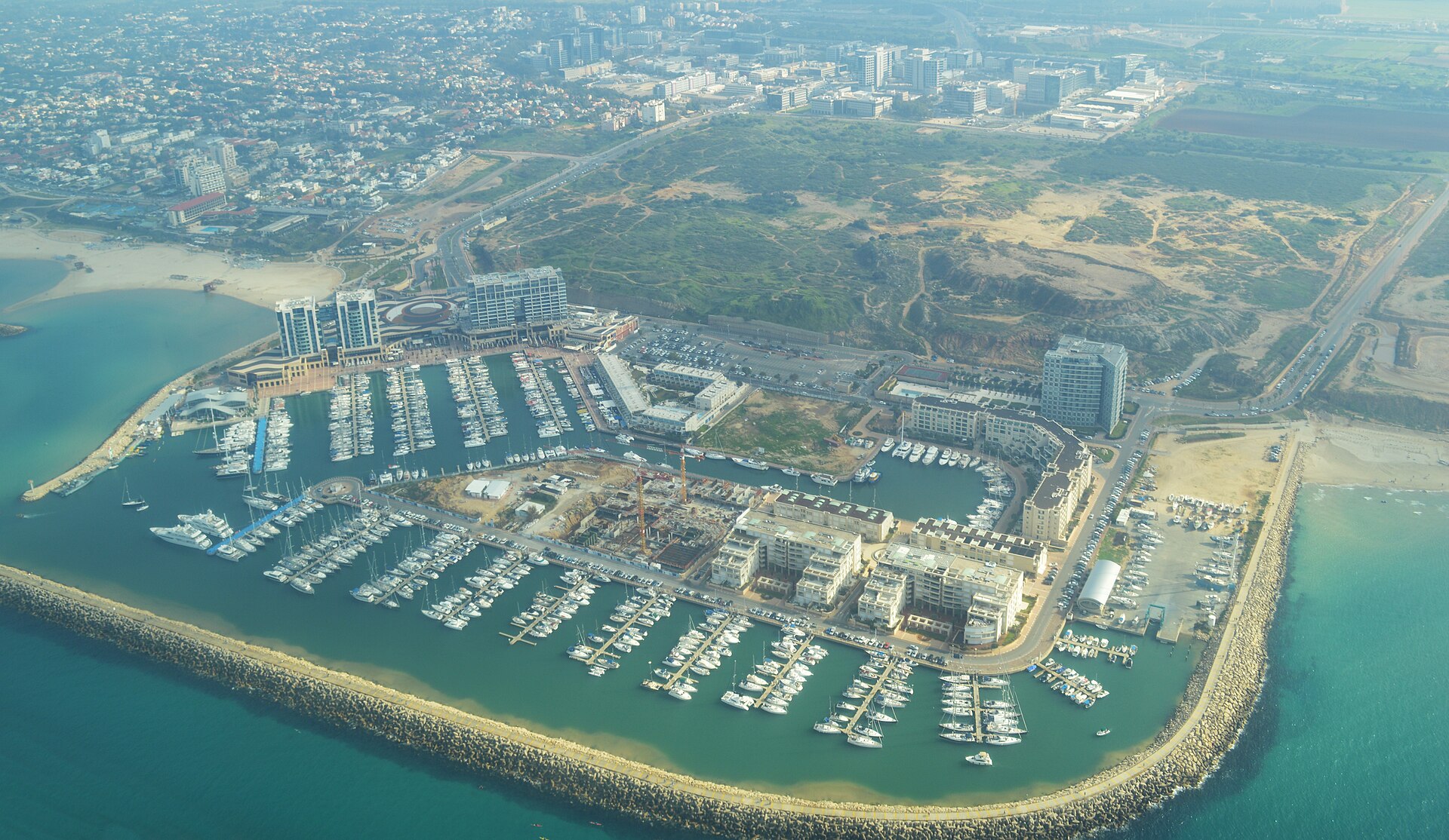 Herzliya Marina from the air
