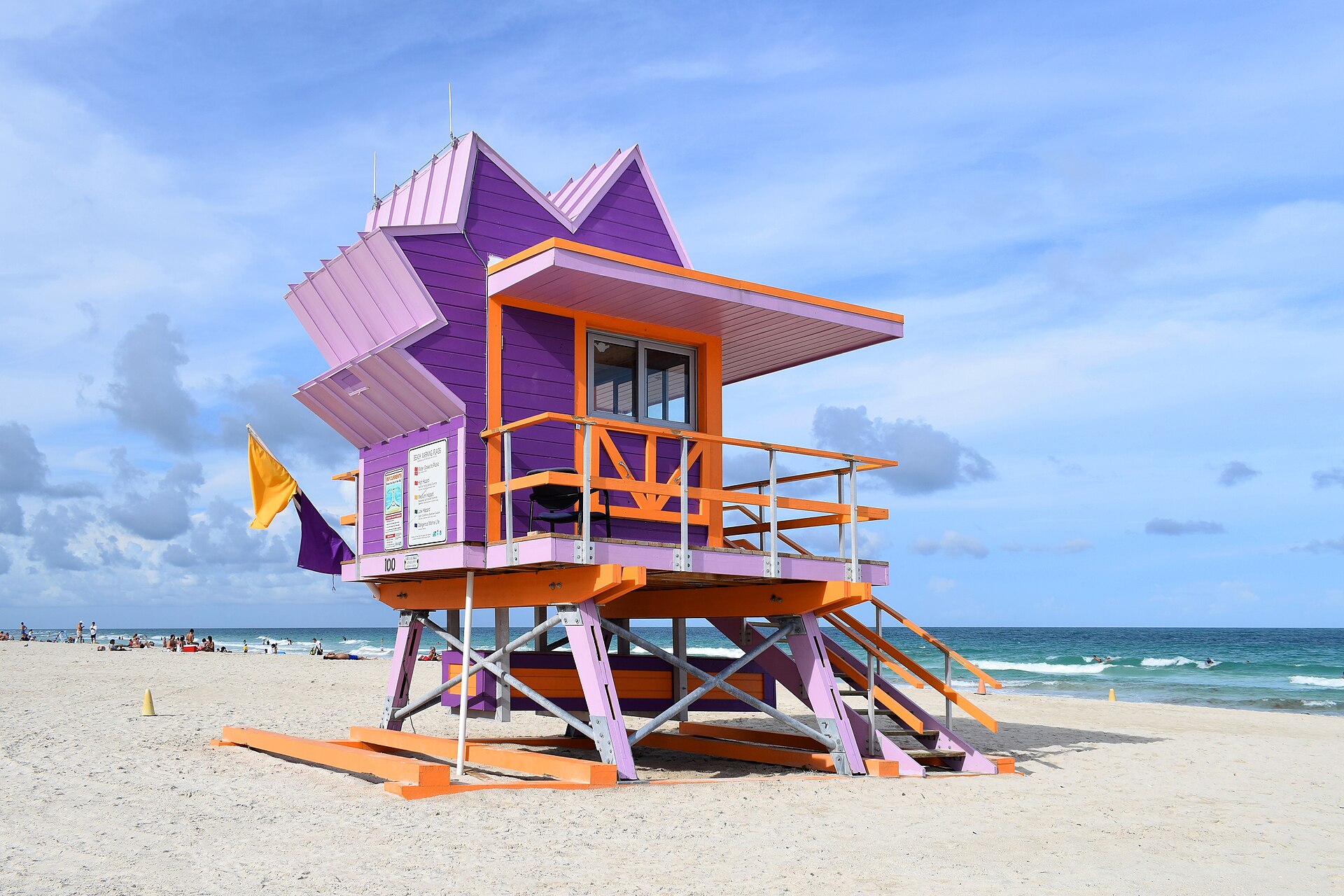 Lifeguard stand on Miami Beach