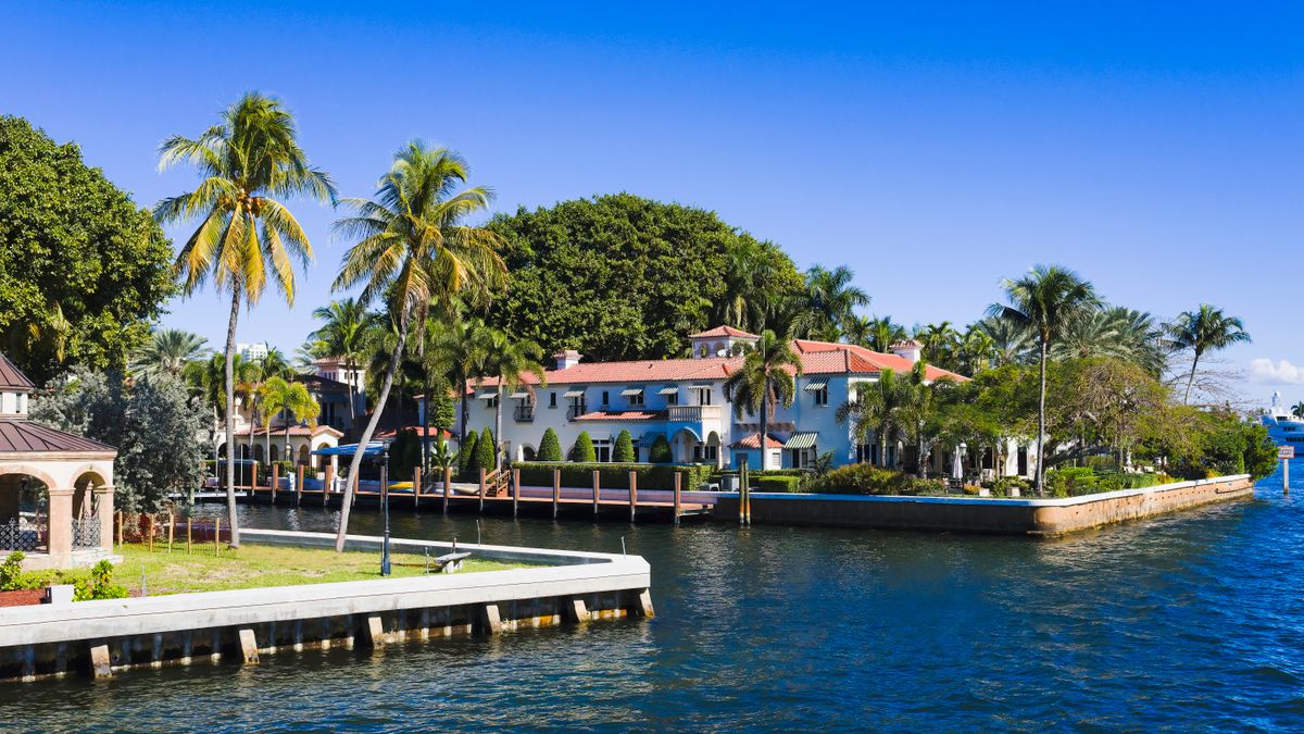 Maisons au bord d’un canal à Fort Lauderdale